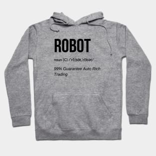 Robot Definition Funny (Black) Hoodie
